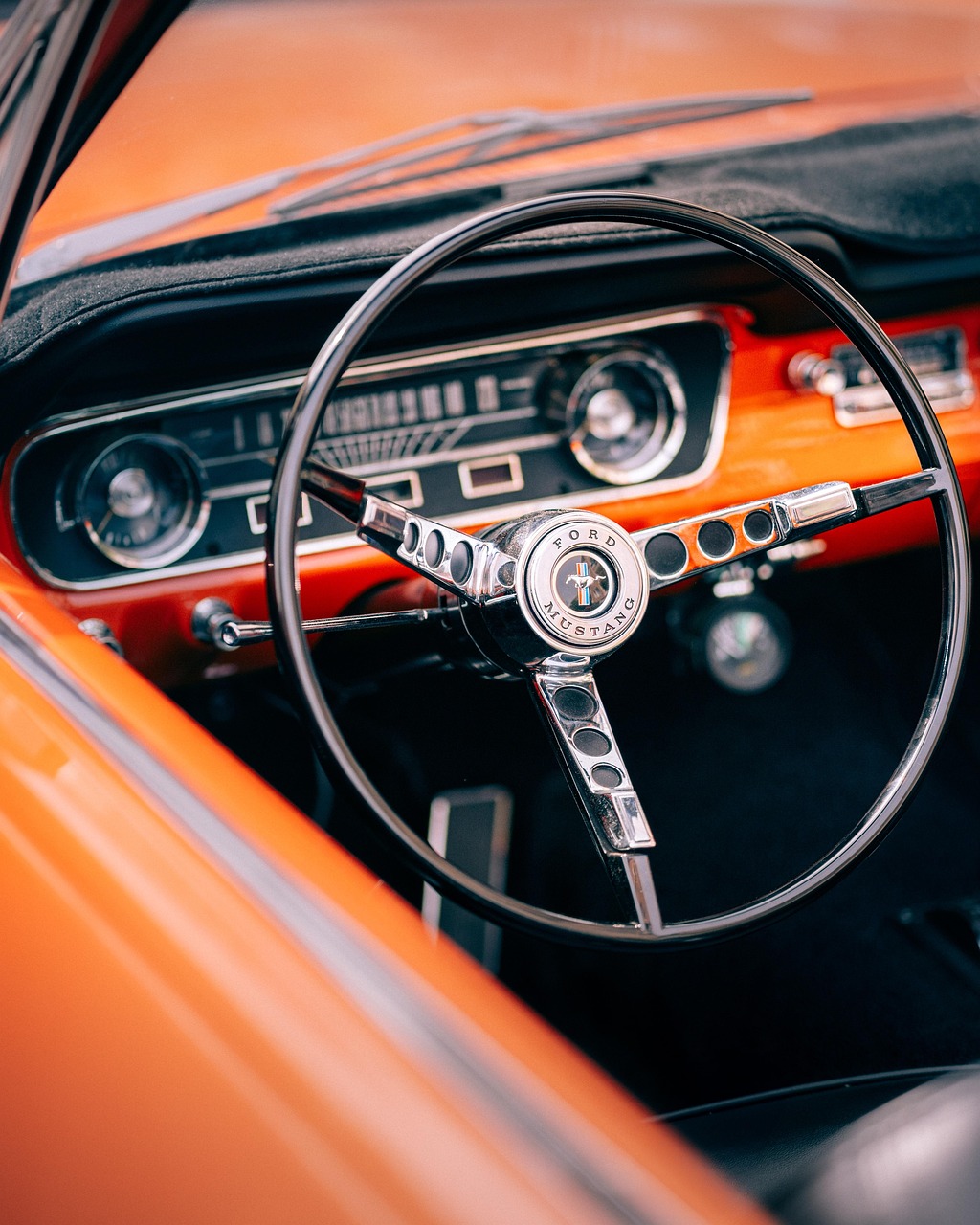 mustang, steering wheel, drive, transportation, oldcar, car, car wallpapers, photography, musclecar